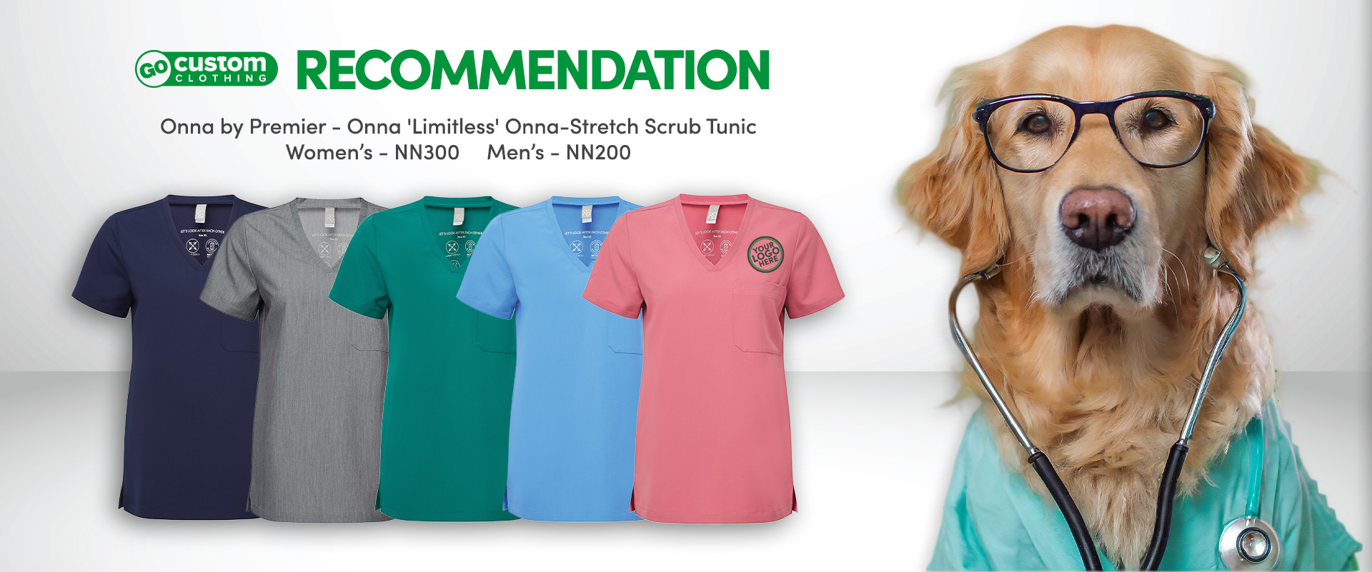 dog dressed as a doctor